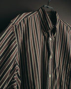"GUCCI" 90's-00's Striped cotton button-down shirt