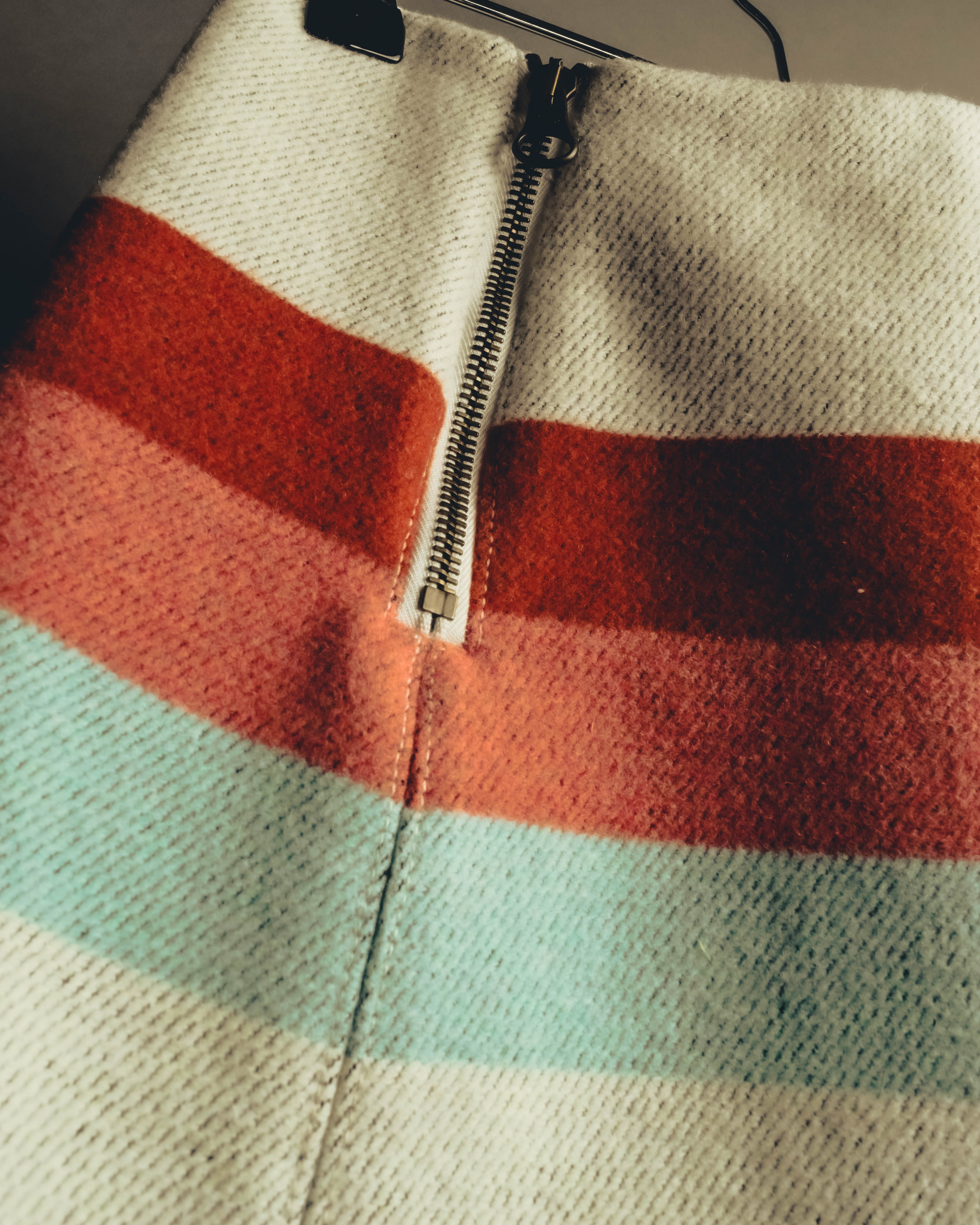 "See By Chloé" 00's-10's Textured striped wool blend mini skirt