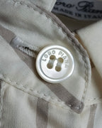 "Loro Piana" Multi-stripe pattern natural color shirt