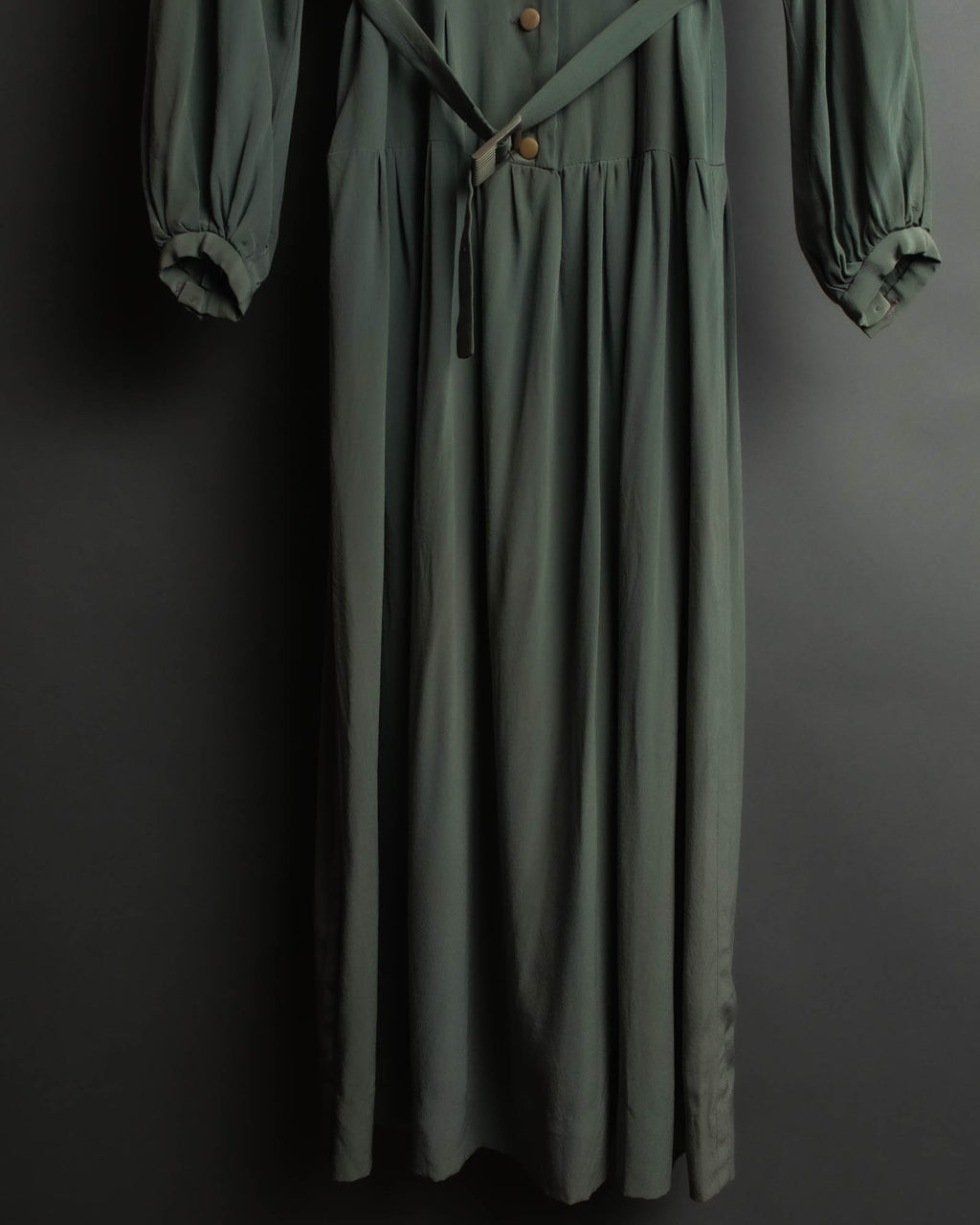 "COMME des GARÇONS" 70's-80's Vintage lace-trimmed sailor collar long dress