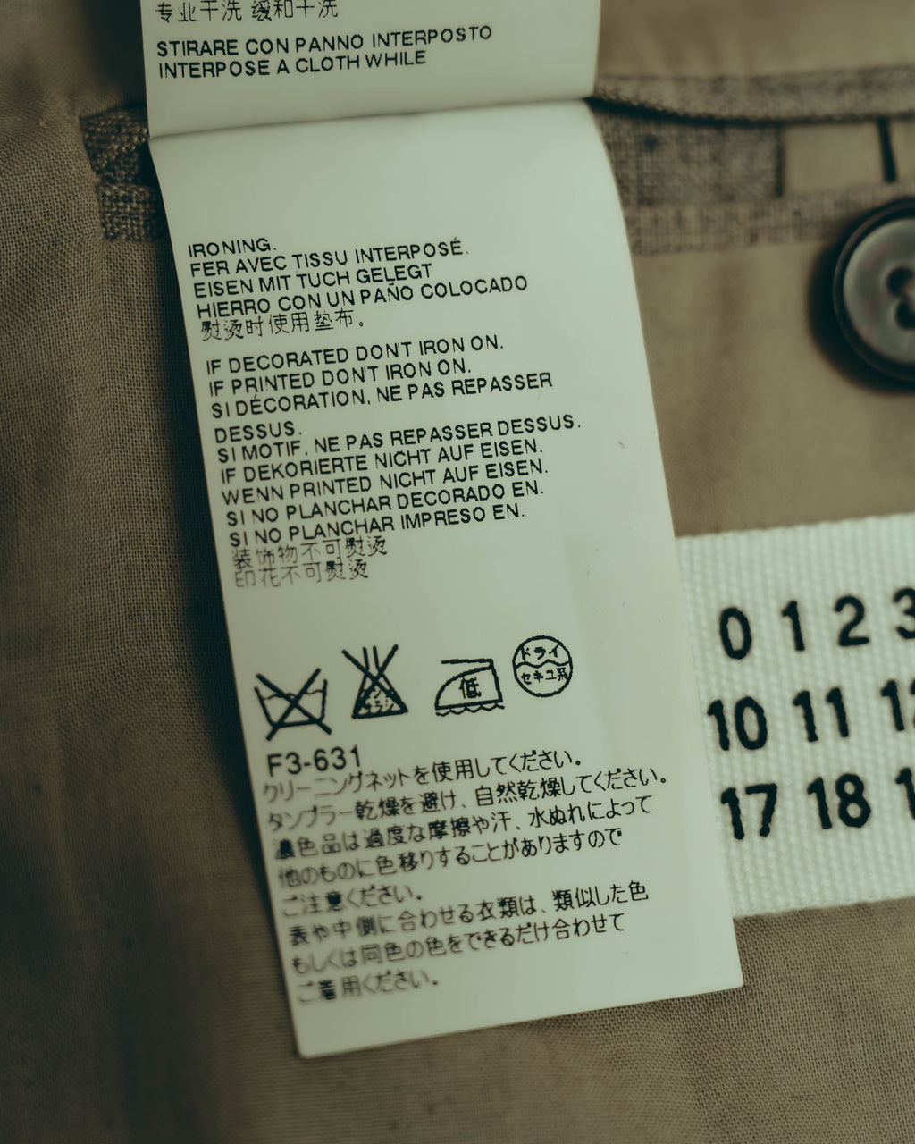 -SPECIAL- “Maison Martin Margiela” 2014SS raw-edge linen tailored jacket