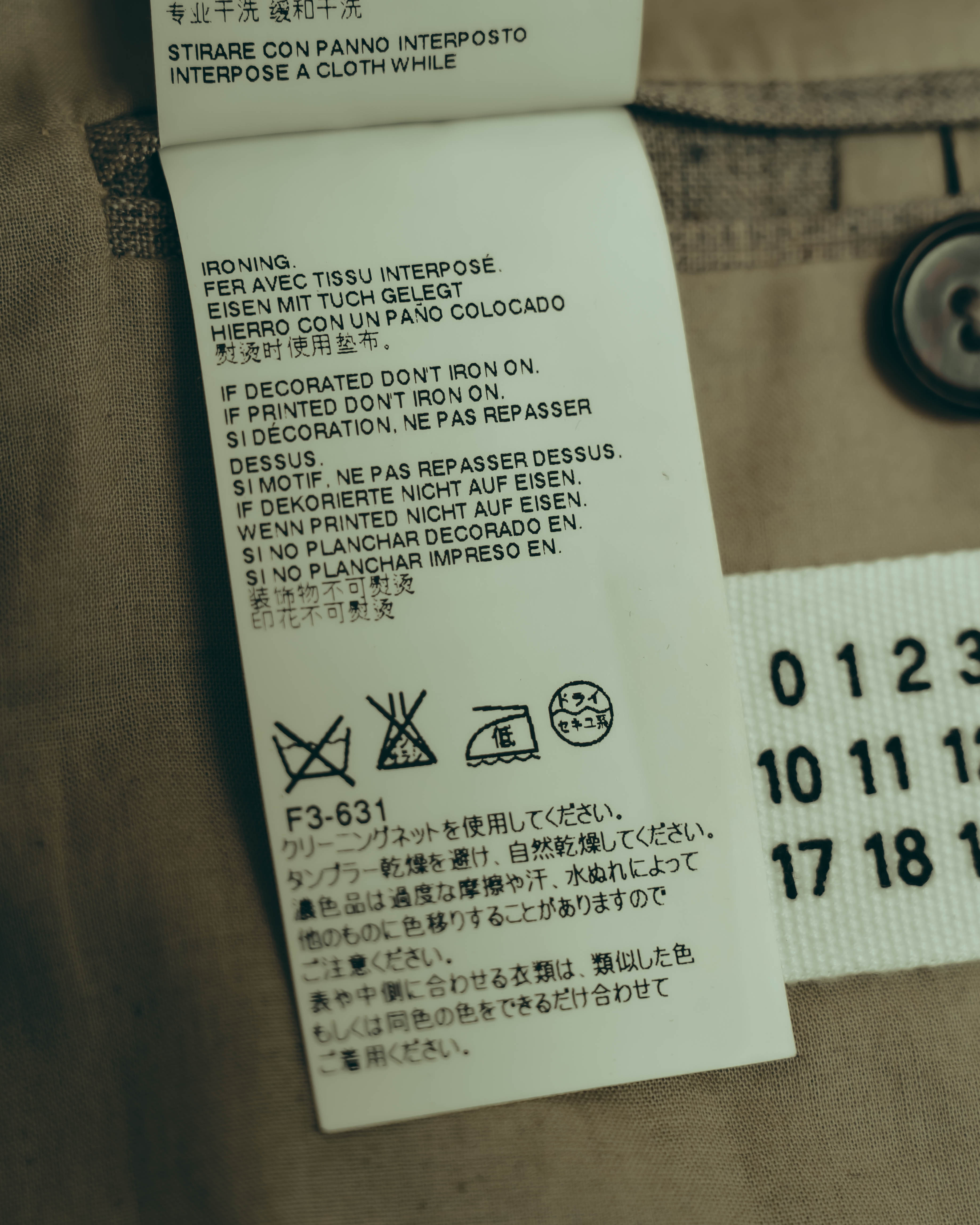 -SPECIAL- “Maison Martin Margiela” 2014SS raw-edge linen tailored jacket