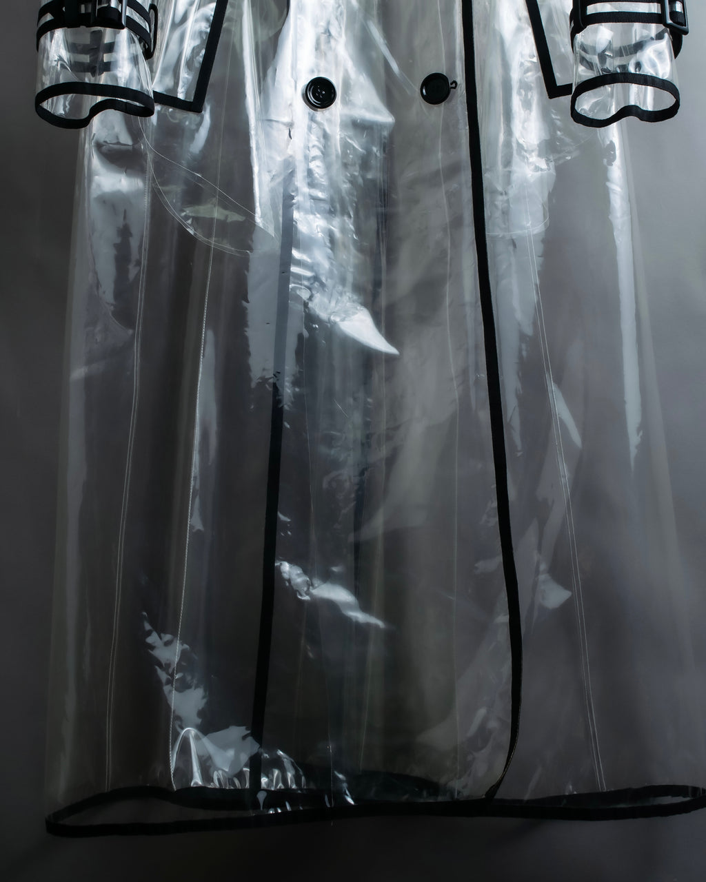 "DOLCE &amp; GABBANA" 23SS PVC material oversize trench coat