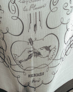 "Hermès" 80's-90's Airy silk chiffon scarf