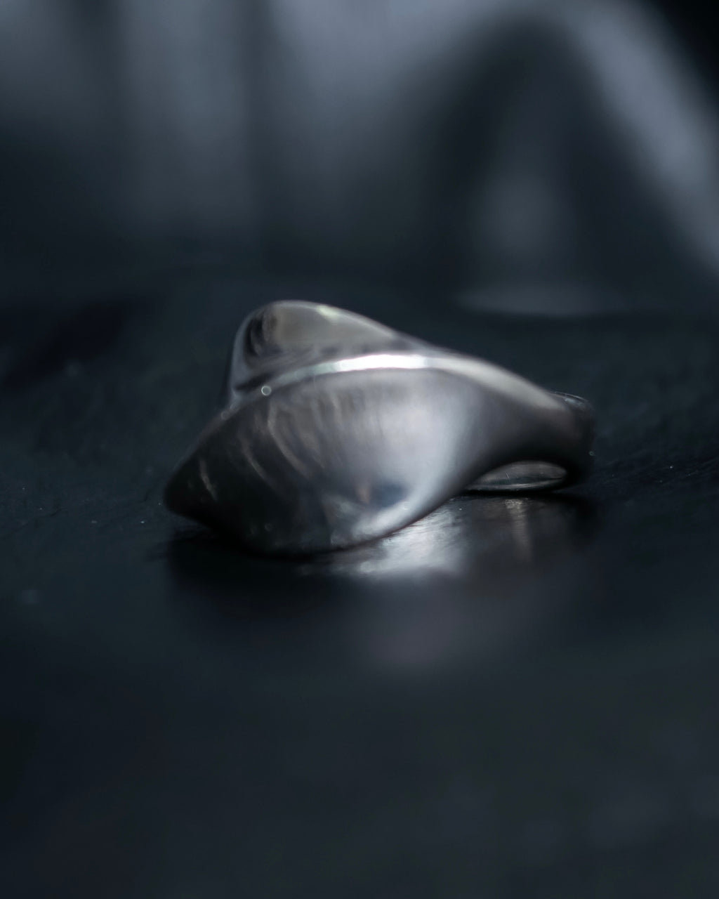“Georg Jensen” Twisted shape silver ring