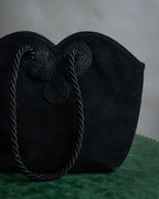 “Salvatore Ferragamo” 90’s Knot handle suede bag
