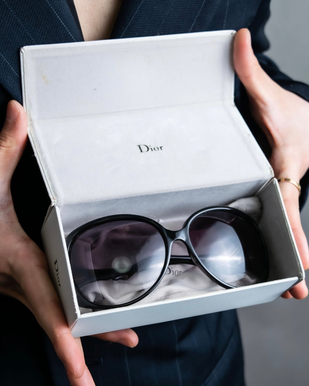 “Dior” Butterfly flame curved surface sunglasses