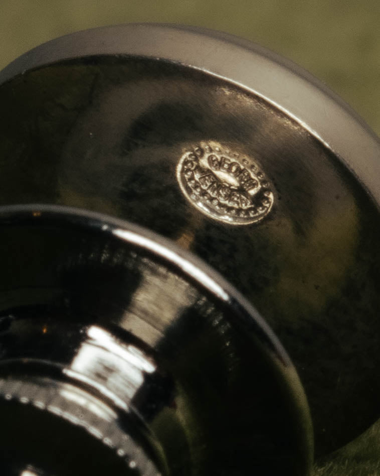 “Georg Jensen” 70’s Sterling silver round cufflinks