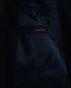 "GUCCI" 90’s-00’s Cashmere blend minimalist three button suit set