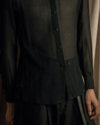 "Christian Dior PRETA PORTER" Compact gathered design crepe fabric blouse