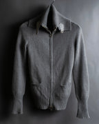 "GUCCI" Cashmere brand double zipper blouson