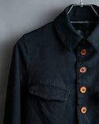"COMME des GARCONS
COMME des GARCONS" 6 button detail raw edge jacket