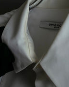 "GIVENCHY" Bosom panel design white shirt