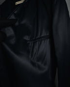 "BALENCIAGA.PARIS" 2008-2009 Sculptural satin shawl collar tuxedo jacket