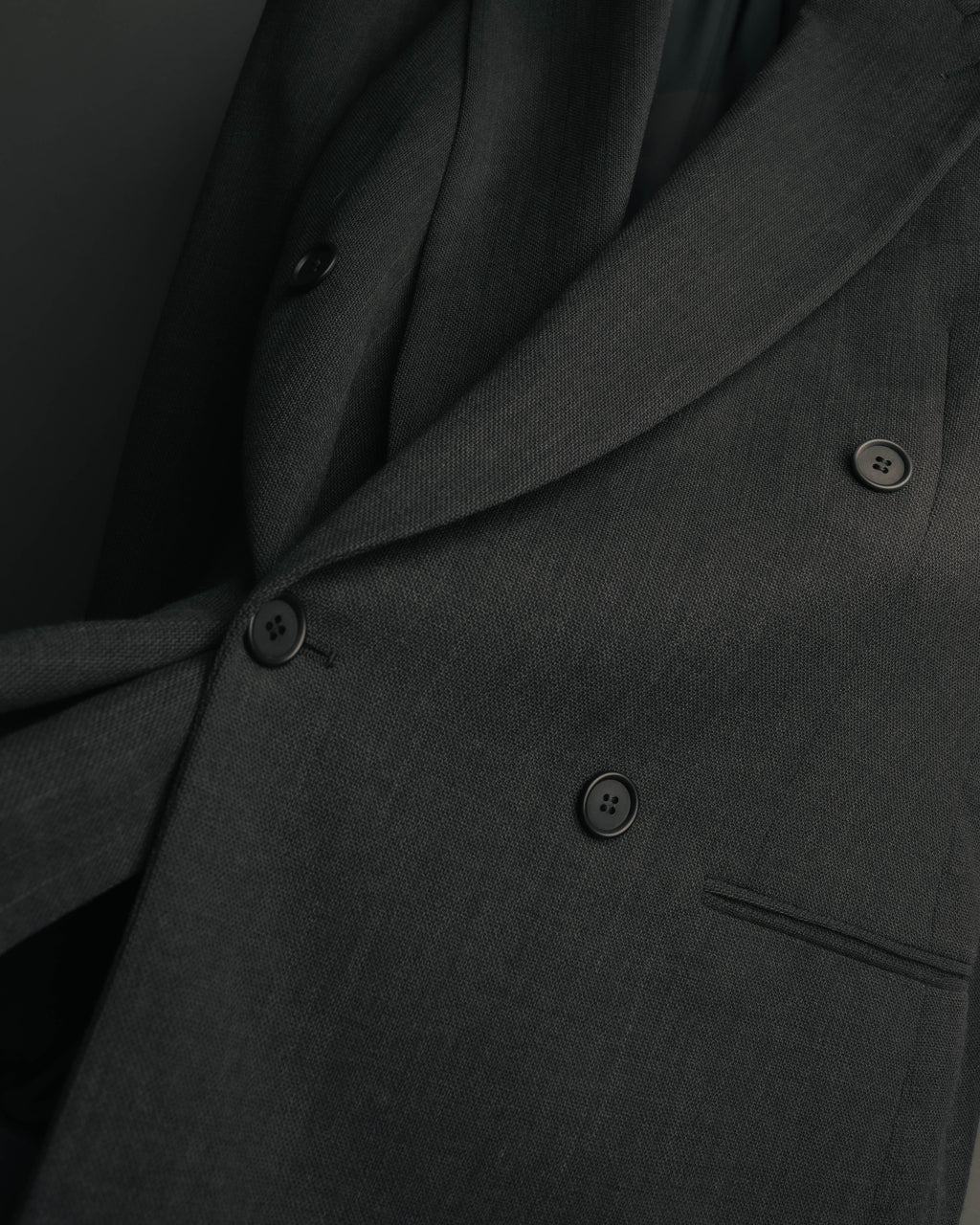 "Giorgio Armani Le Collezioni" 80's-90's Soft tailored double breasted wool blazer