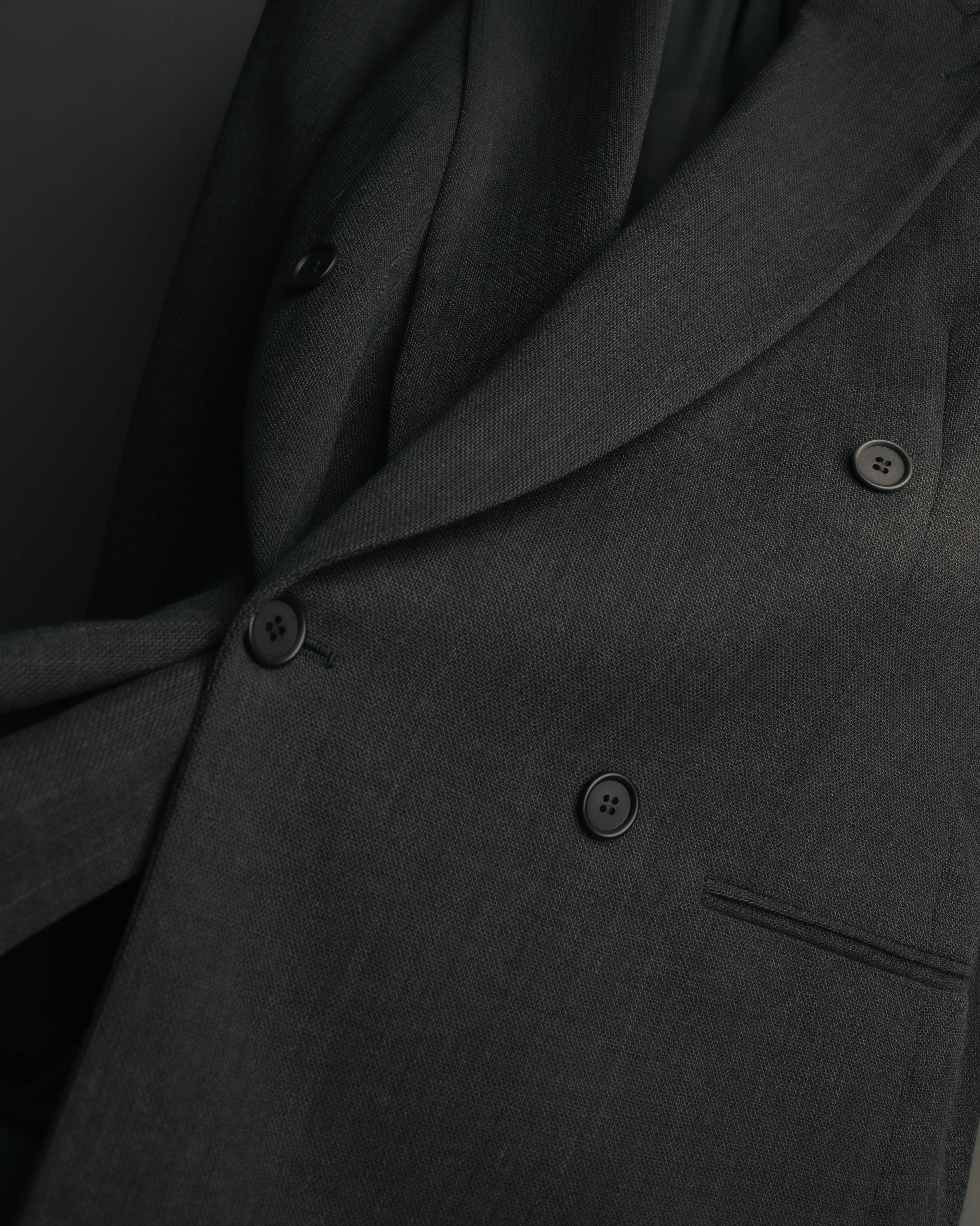 "Giorgio Armani Le Collezioni" 80's-90's Soft tailored double breasted wool blazer