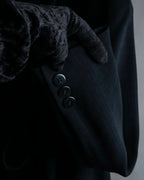 "DKNY" Asymmetrical design woven tailored jacket