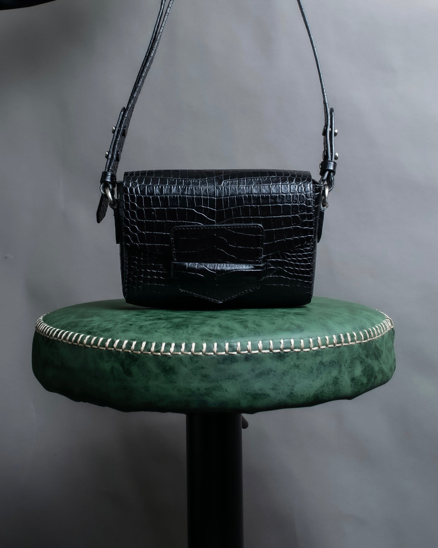 "DRIES VAN NOTTEN" Crocodile leather shoulder bag