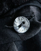 "FENDI JEANS" Logo engraved check pattern glossy shirt