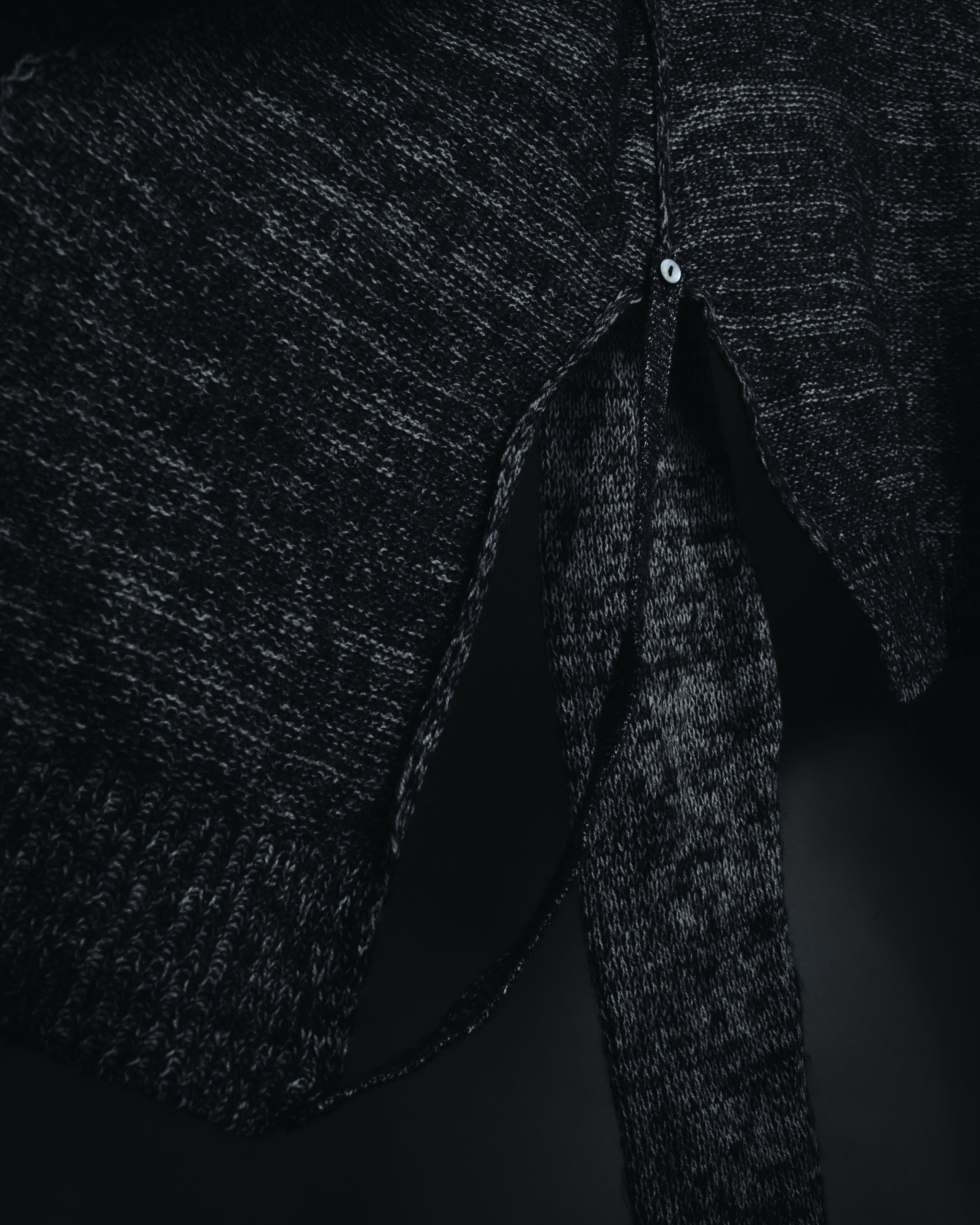 "Maison Martin Margiela" 2011AW deconstructed melange mohair wool cardigan