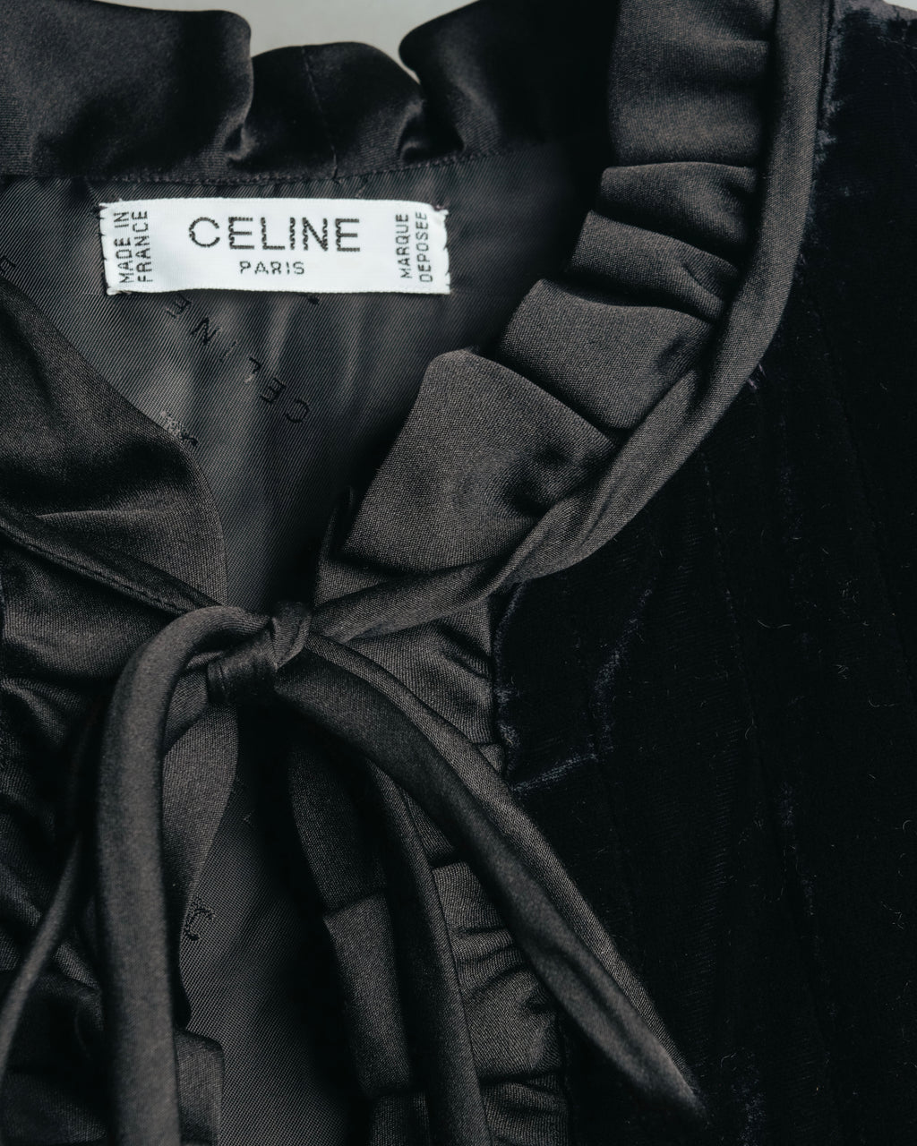 -SPECIAL- “CELINE” 80’s-90’s velvet frilled chain setup