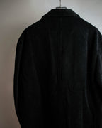 "BURBERRY" Thick wale corduroy oversized tailored jacket