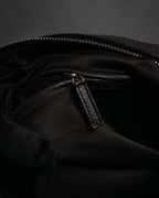 “Yves Saint Laurent rive gauche”
00’s Muse grained leather boston bag