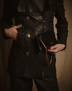 –SPECIAL– "VALENTINO"
Early 2010s lace and leather double-breasted jacket