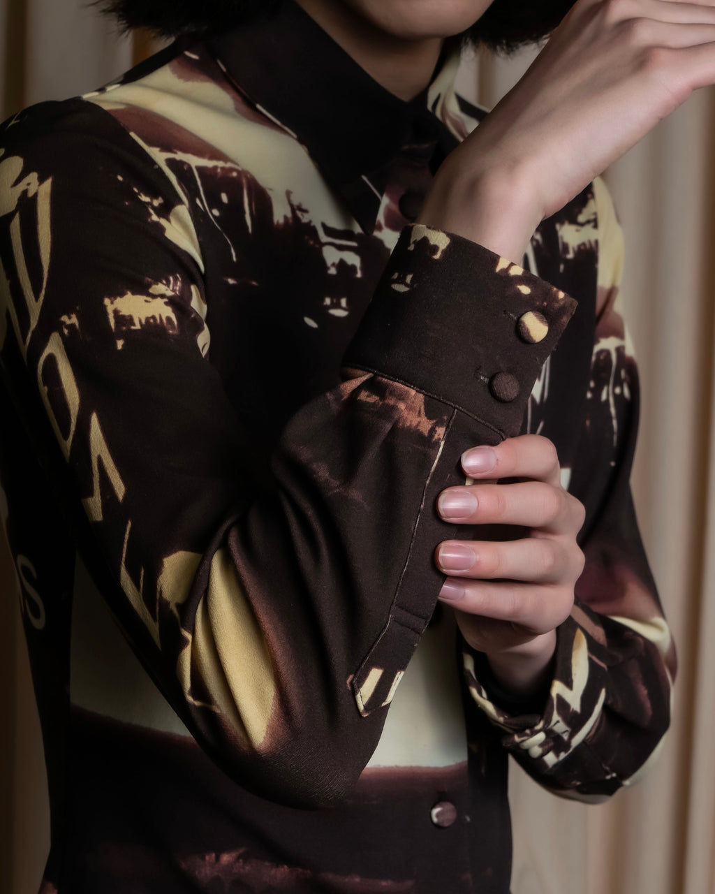 "JEAN PAUL GAULTIER" City night view graphic shirt