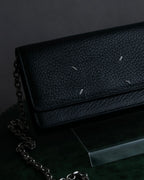 "MAISON MARGIELA" Calf leather chain shoulder wallet bag