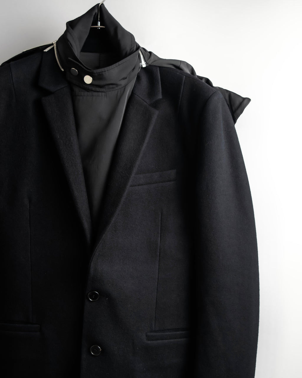"Juun.J" Zip-up blouson docking design jacket