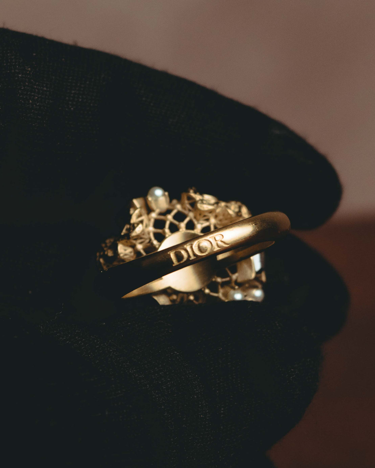 -SPECIAL- "Christian Dior" 10's-20's Sculptural clustered costume ring
