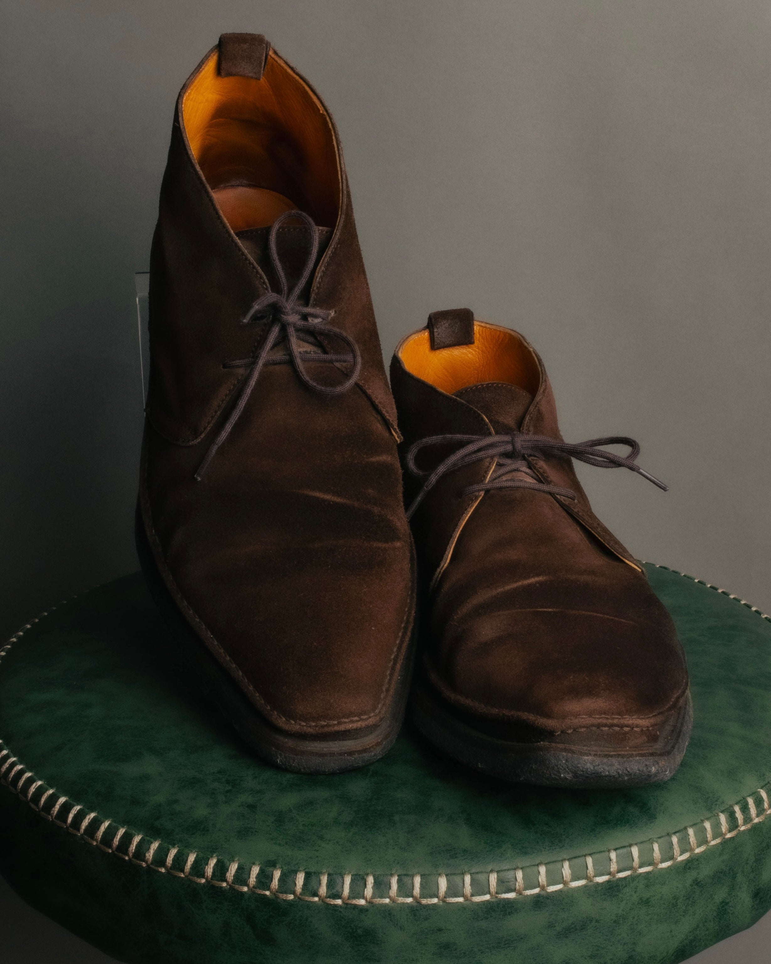 -SPECIAL- “HERMÈS” 1998-2003 Suede square toe chukka boots