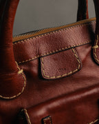 "Chloé" 00's Cognac leather top handle bag