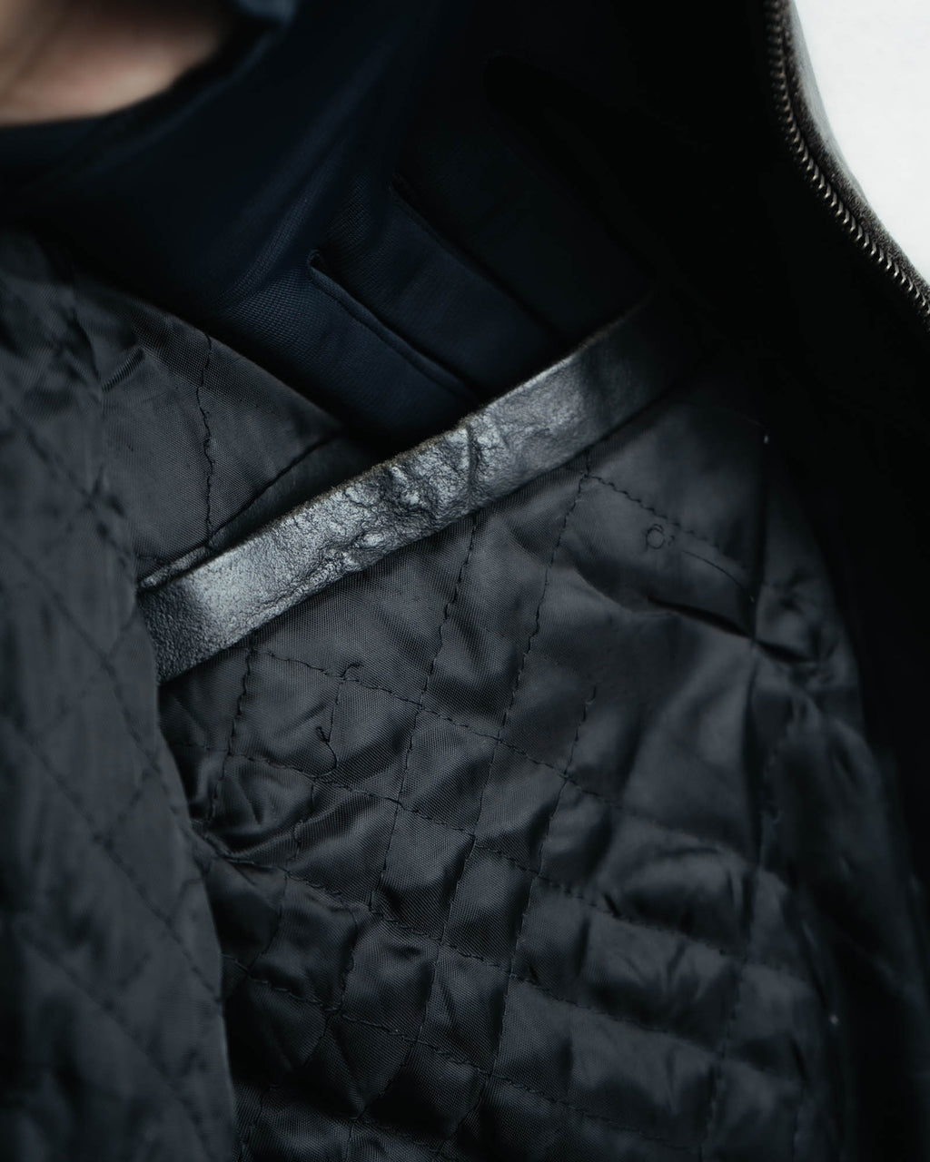 -MOOD MILLÉSIMES- 80’s-90’s softly draped leather bomber jacket