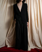 "HELMUT LANG" Zipper design sharp angle cutaway jacket