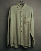 -MOOD Vintage Collections-
90’s Houndstooth linen relaxed shirt