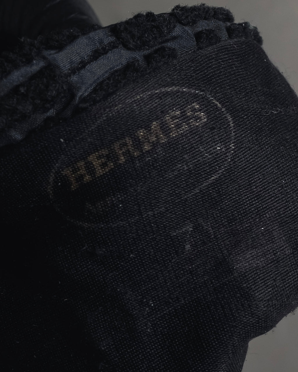 -SPECIAL- "HERMES" 90's Astrakhan combination leather gloves