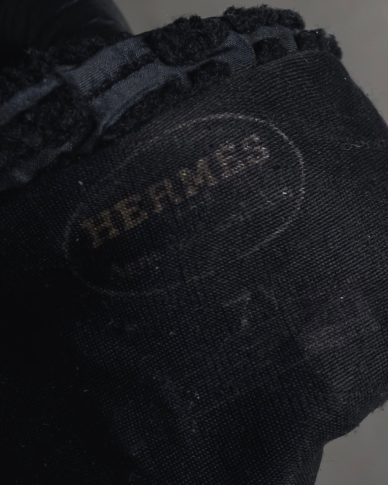 -SPECIAL- "HERMES" 90's Astrakhan combination leather gloves