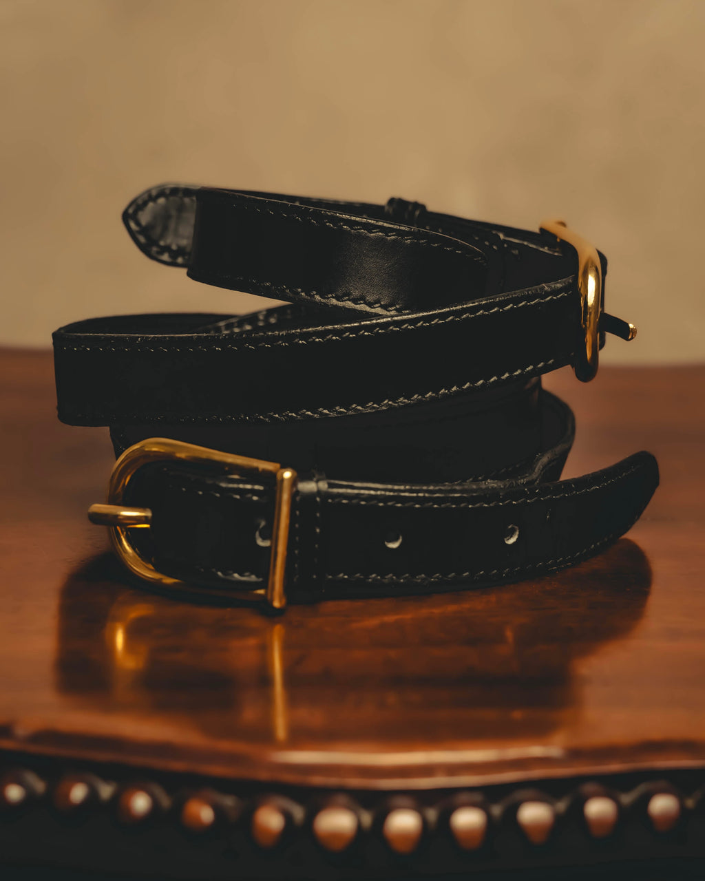 "GUCCI" 70's-80's Structured leather shoulder bag