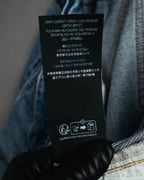 -SPECIAL- “SAINT LAURENT” 2023’s Long extreme baggy faded denim jeans