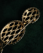 “Christian Dior” 70’s-80’s Lattice rhinestone brooch