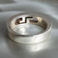 "GUCCI" Hollow GG design sterling silver ring