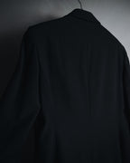 "GUCCI" 90’s-00’s minimalist asymmetrical wooljacket