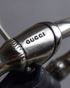 "GUCCI" Bamboo buckle motif leather belt