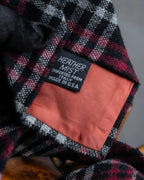 "YVES SAINT LAURENT" Tartan check wool neck tie