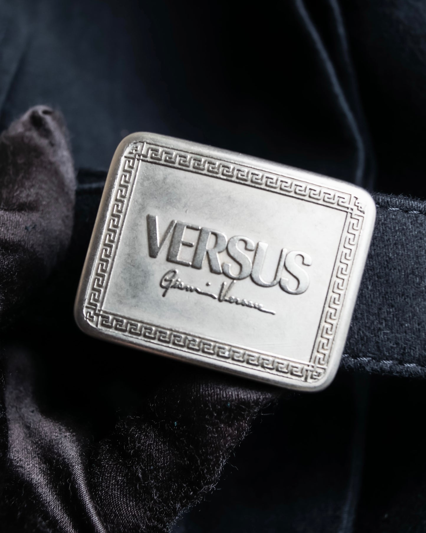 "Versus Versace" Belted design short length stencolor coat