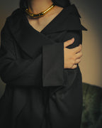 –SPECIAL– "Yohji Yamamoto" 98AW Sculptural asymmetric draped wool jacket