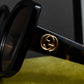 "GUCCI" Geometric frame Interlocking G sunglasses