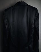 "BALENCIAGA.PARIS" 2008-2009 Sculptural satin shawl collar tuxedo jacket